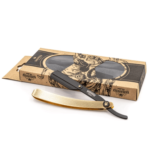 Electric Titanium Foil Shaver + Cut Throat Razor Shaving Set* - Barbarossa Brothers