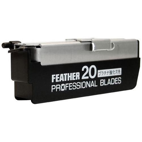 20 x Feather Professional Blades PB-20 (Suitable for Japanese Kamisori Cut Throat Razor Razors) - Barbarossa Brothers