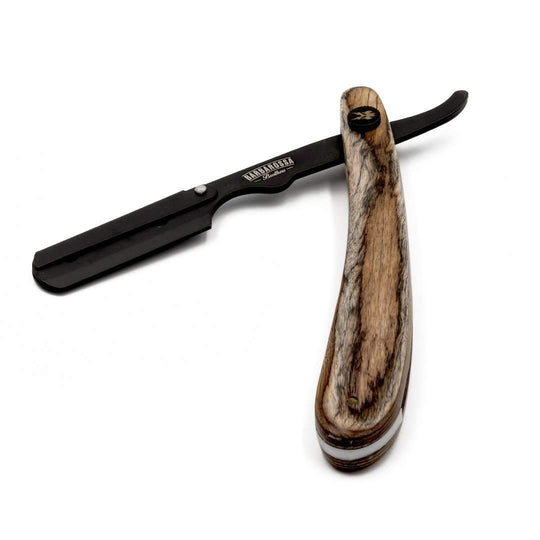 Cut Throat Razor - The Buccaneer - Wooden - Barbarossa Brothers