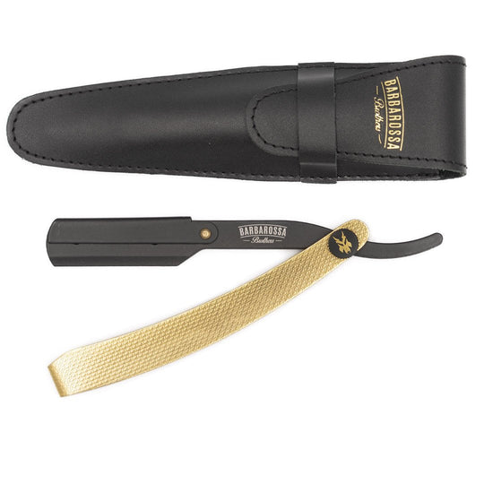 Cut Throat Razor - The Jolly Roger - 24k Gold Plated - Barbarossa Brothers