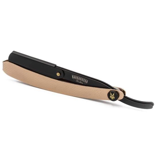 Cut Throat Razor - The Jolly Roger - 24k Rose Gold - Barbarossa Brothers