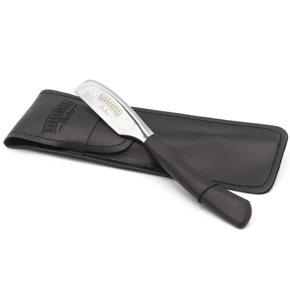 Japanese Kamisori Cut Throat Razor in Polished Silver - Barbarossa Brothers