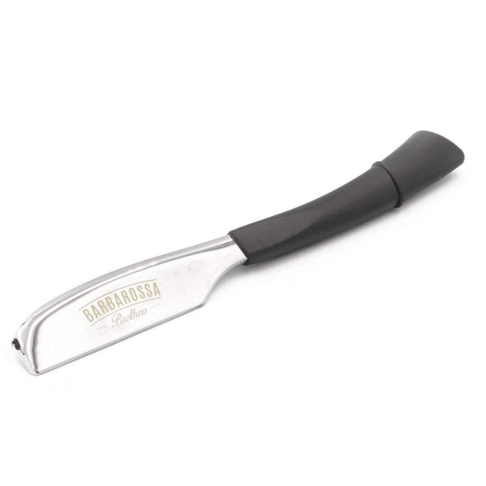 Japanese Kamisori Cut Throat Razor in Polished Silver - Barbarossa Brothers