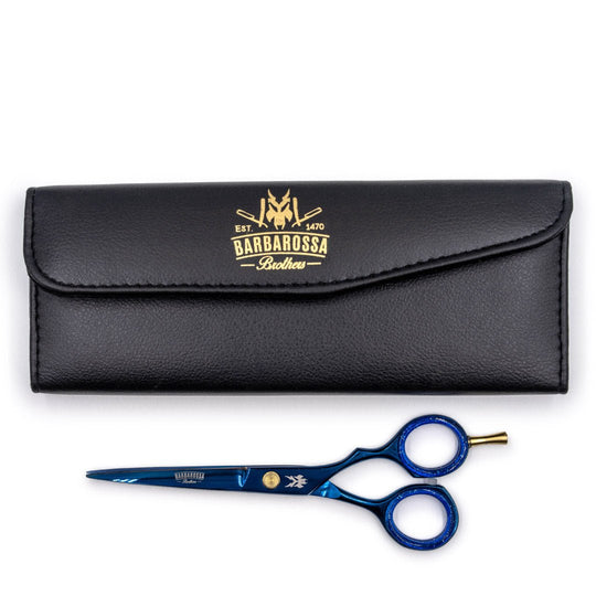Japanese Steel 6" Cutting Scissors - Electric Blue - Barbarossa Brothers