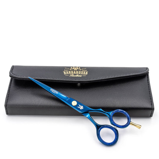 Japanese Steel 6" Cutting Scissors - Electric Blue - Barbarossa Brothers