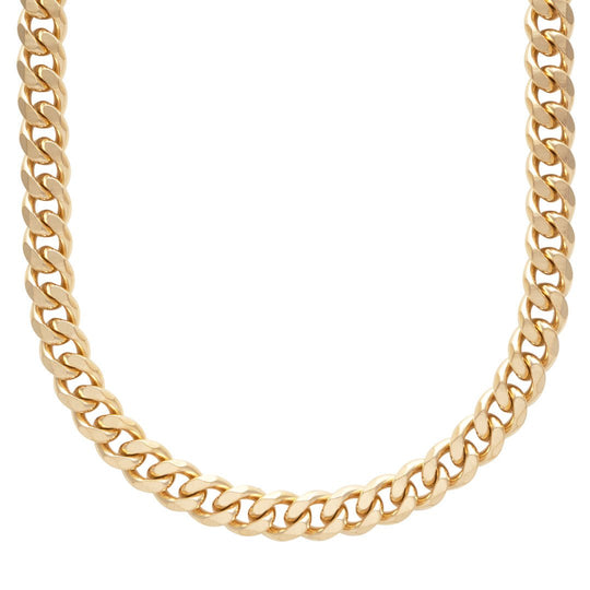 Men's Gold Plated Cuban Chain Necklace - 1.05cm x 50cm - Barbarossa Brothers