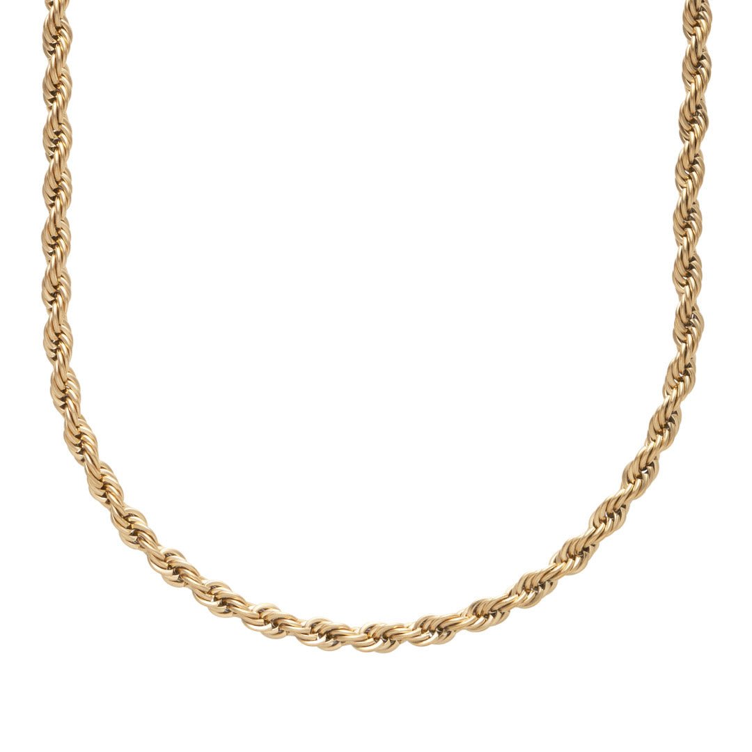 Gold Rope Chains MM Size  Mens gold chain necklace, Gold chains for men, Mens  gold jewelry