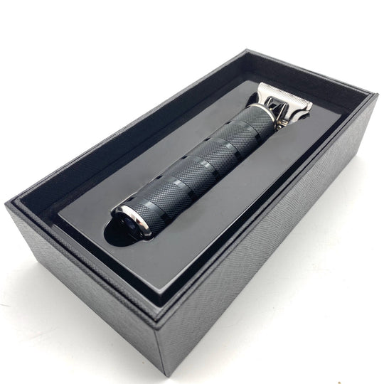 Skeleton T Blade Trimmer - Knurled Black - Barbarossa Brothers