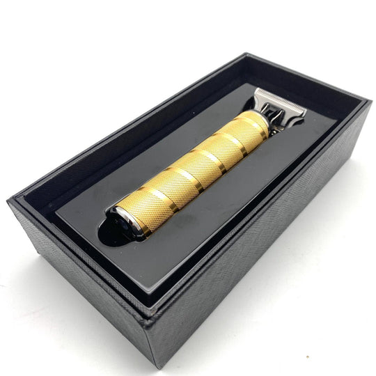 Skeleton T Blade Trimmer - Knurled Gold - Barbarossa Brothers