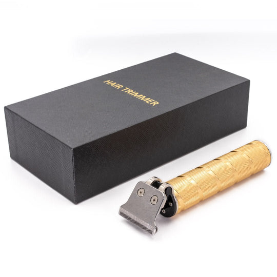 Skeleton T Blade Trimmer - Knurled Gold - Barbarossa Brothers