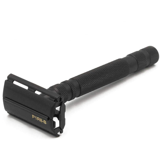 The P1R8 Double Edge Safety Razor Set with Stand & Blades - Barbarossa Brothers