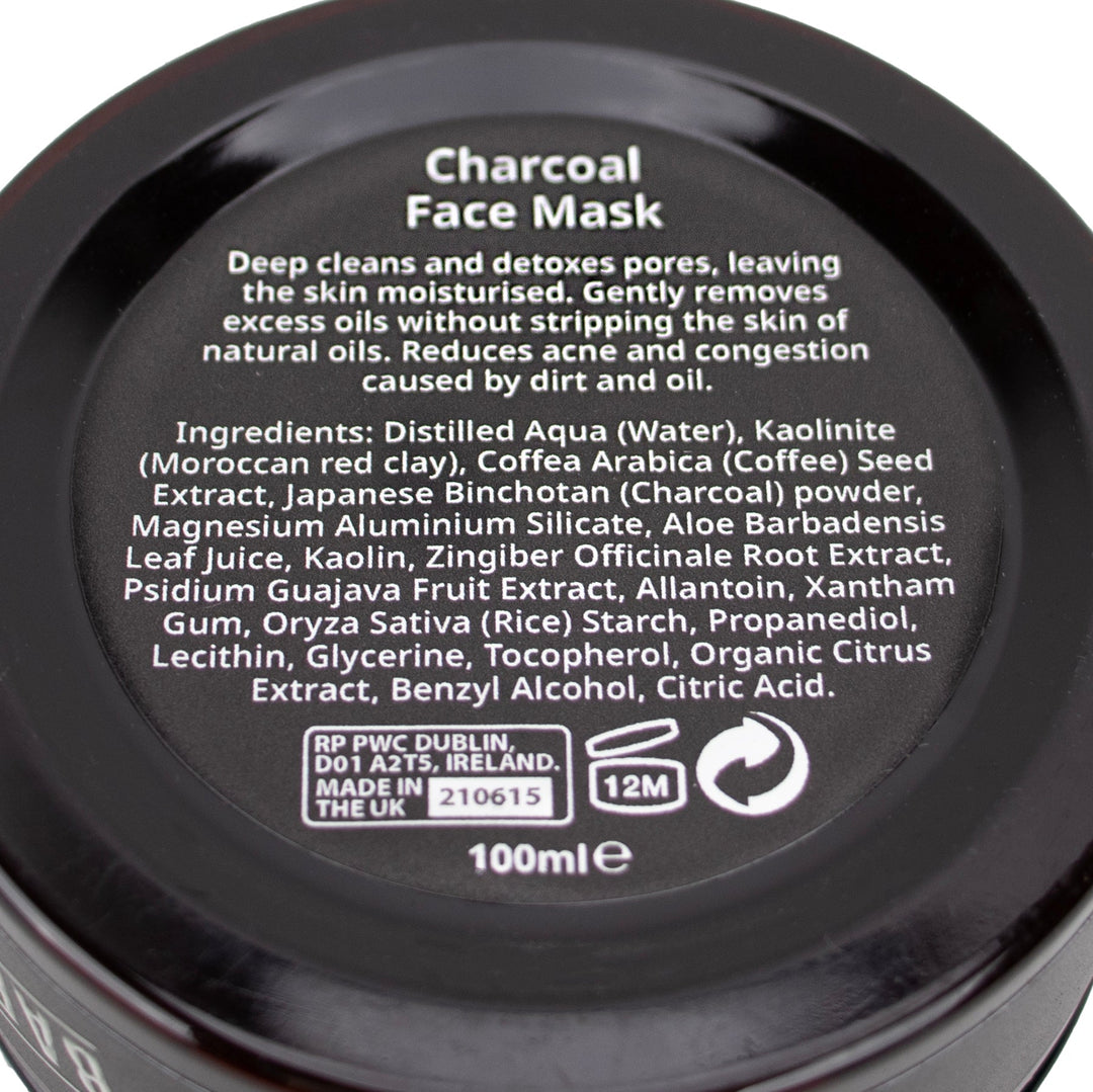 Charcoal Face Mask 100ml - Barbarossa Brothers