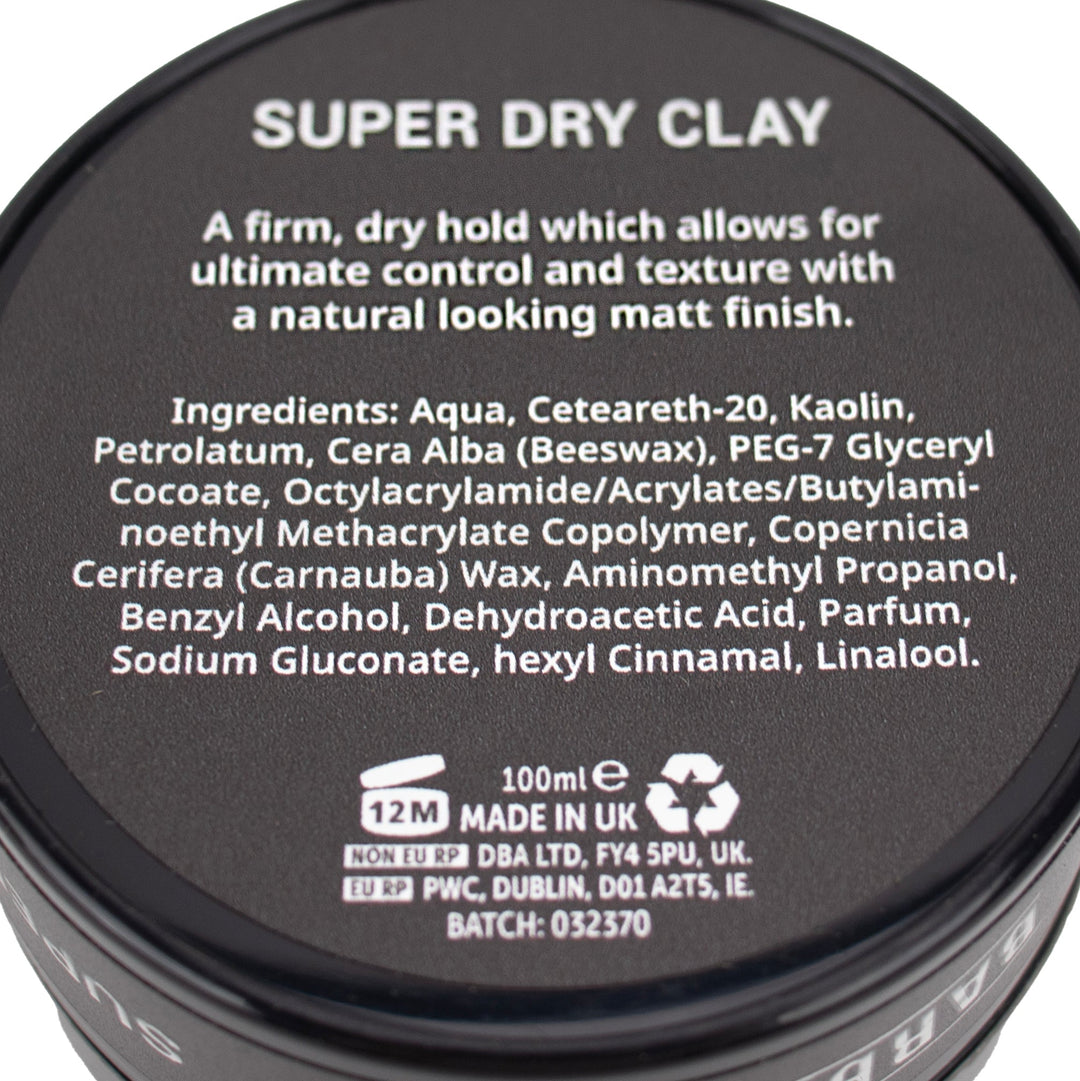 Super Dry Clay Hair Styling Wax 100g - Barbarossa Brothers