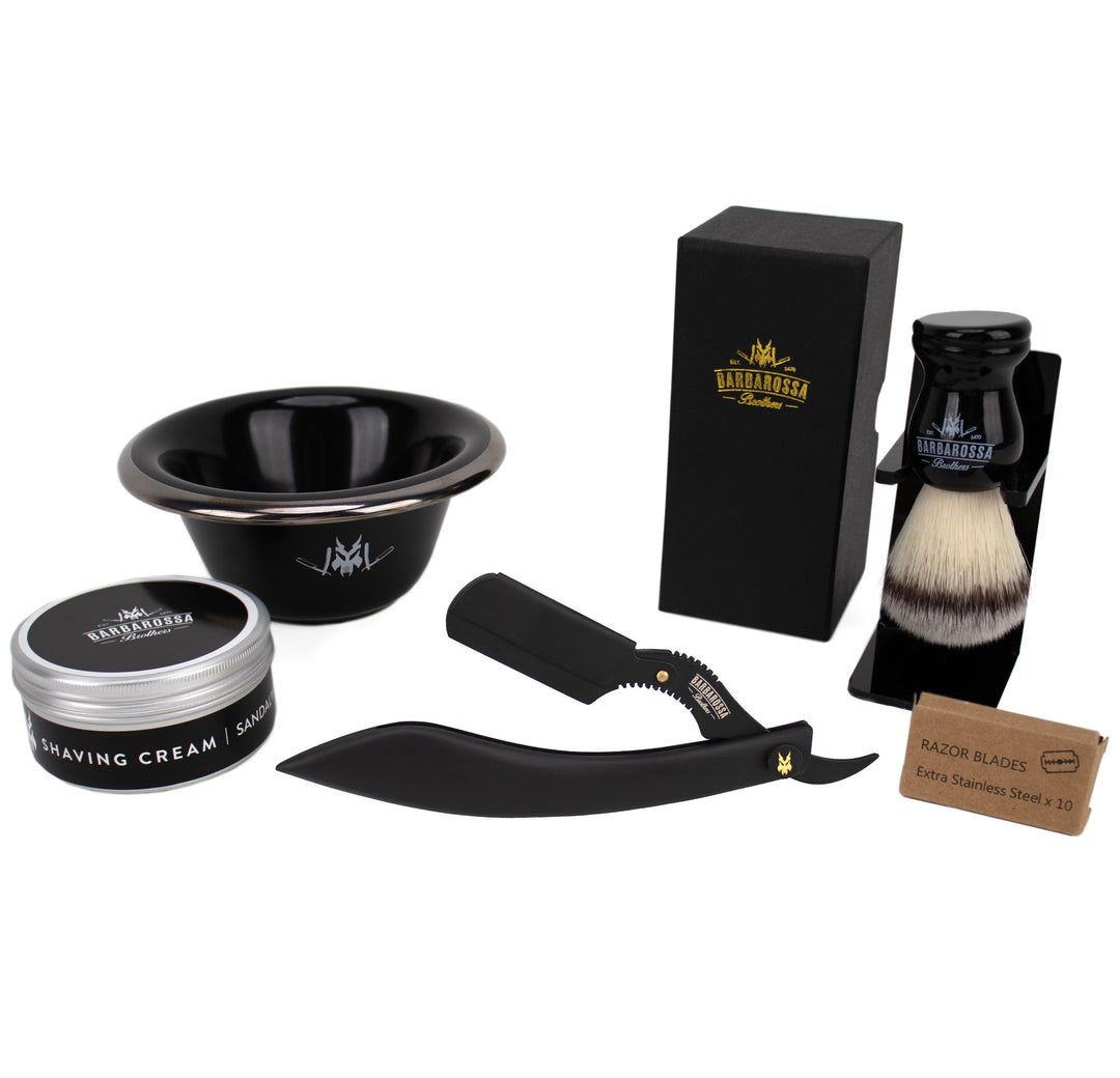 The Cutlass Cut Throat Razor Shaving Set - Barbarossa Brothers