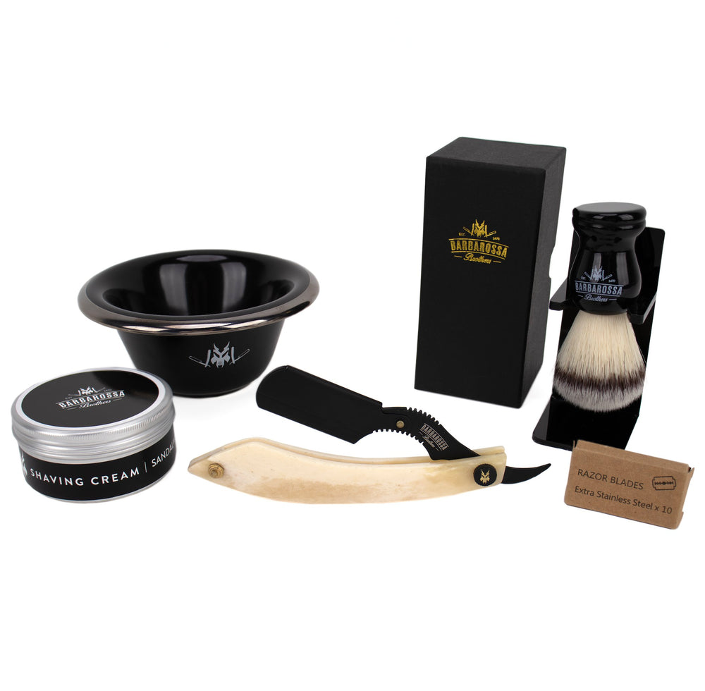 The Cutlass Cut Throat Razor Shaving Set - Barbarossa Brothers