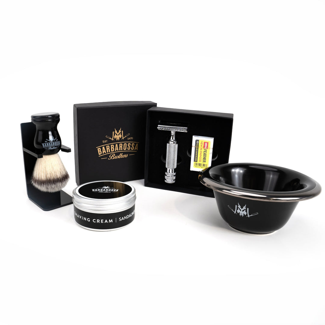 The Ottoman Double Edge Safety Razor Shaving Set - Barbarossa Brothers