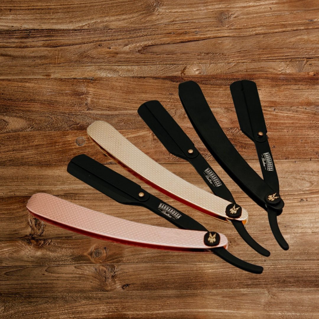 Battle Brothers Razor Cut Throat Razor Set - Best Straight Razor - Barber Blade Razor in ...