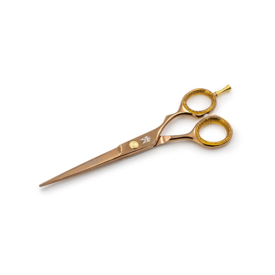 Japanese Steel 6" Cutting Scissors - Rose Gold Titanium - Barbarossa Brothers