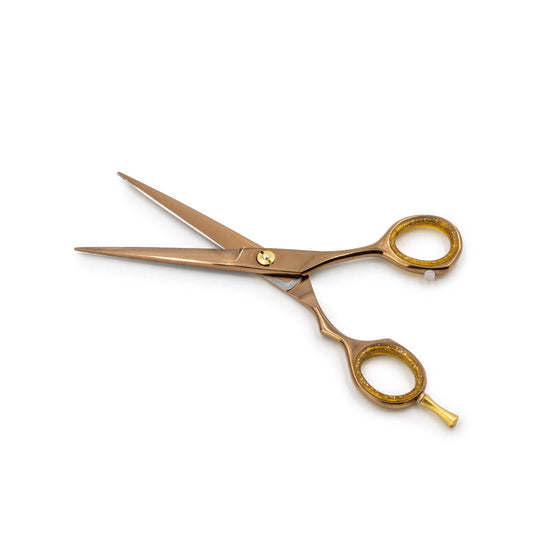 Japanese Steel 6" Cutting Scissors - Rose Gold Titanium - Barbarossa Brothers