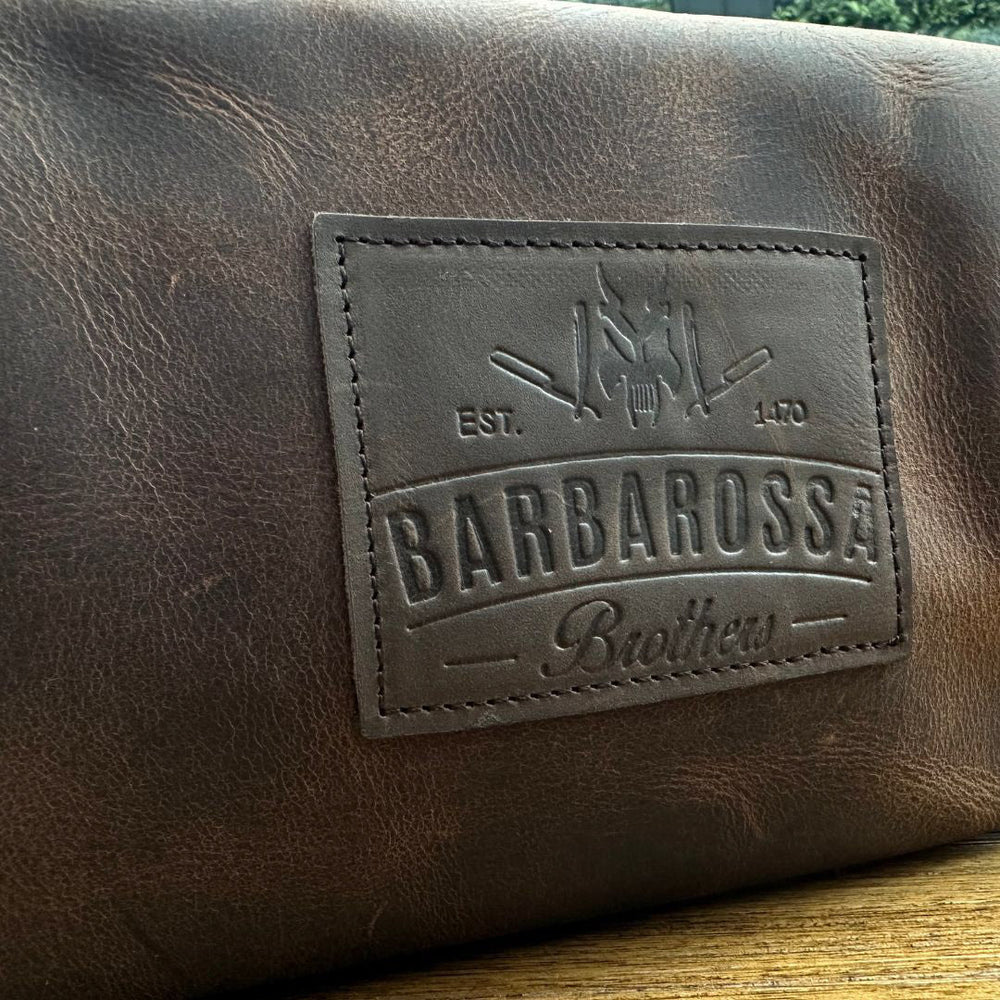 Large Leather Wash Bag - Barbarossa Brothers