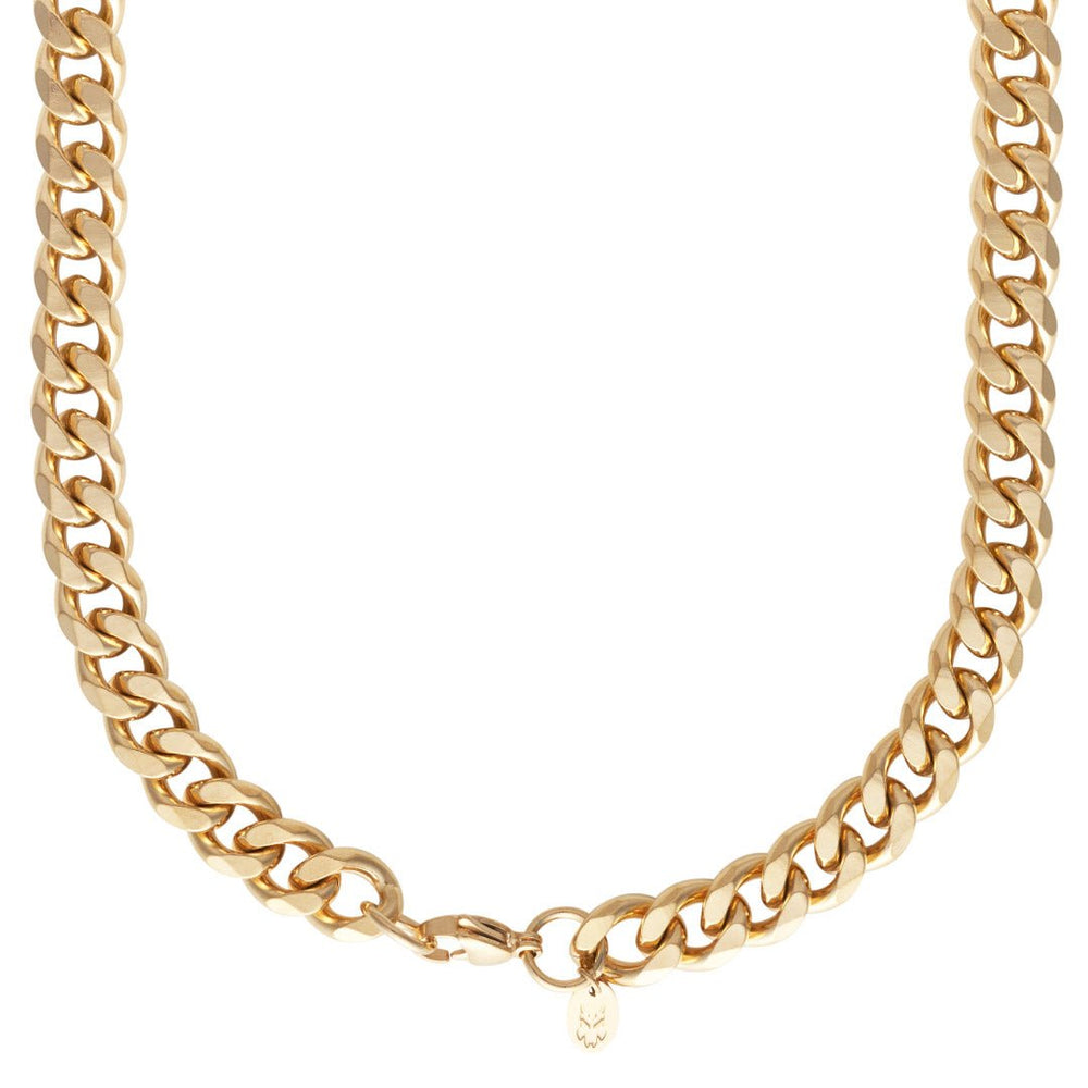Men's Gold Plated Cuban Chain Necklace - 1.05cm x 50cm - Barbarossa Brothers