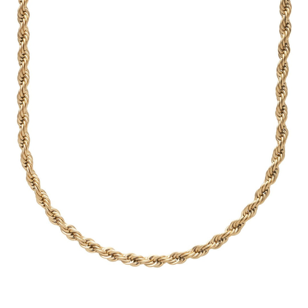 Rope chain sales mens gold