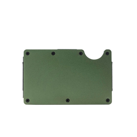 The Commando - Ridged Card Wallet - Army Green - Aluminium - Barbarossa Brothers